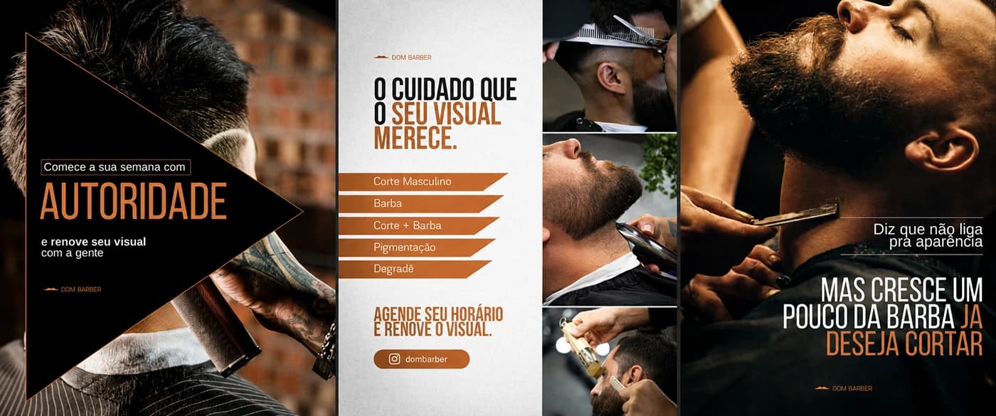 Peça 3 do projeto POST SOCIAL MEDIA - BARBEARIA